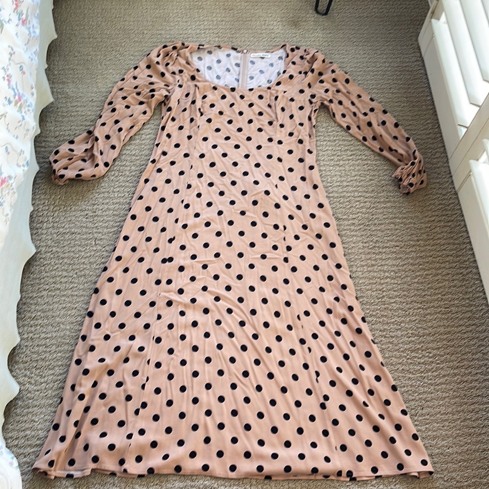 Reformation polka dot dress.